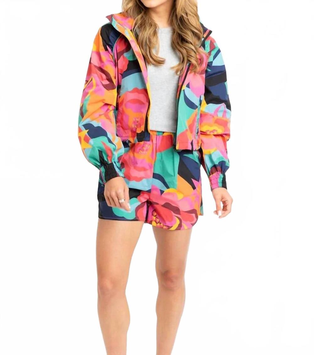 NEW KARLIE women's performance weekend jacket in floral fushia